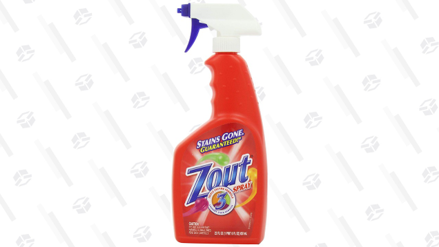 An enzymatic formula like Zout is great for protein stains, which is a polite way of saying stains from various bodily fluids. It’s also great for mud, dirt, and grass.
